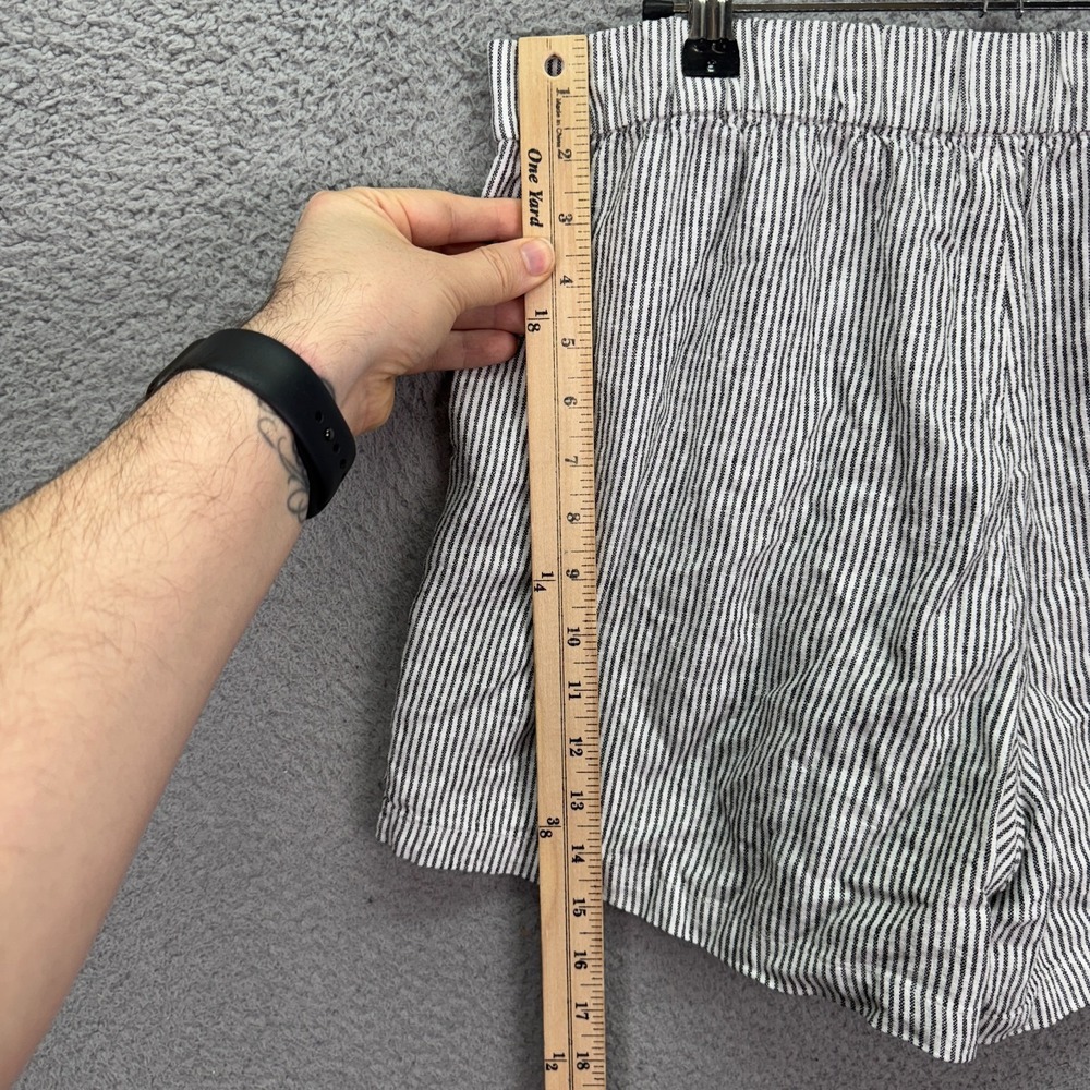 J Crew Shorts Womens M Linen Viscose Lounge Pull On Beachy Coastal Resort Preppy - Picture 7 of 8